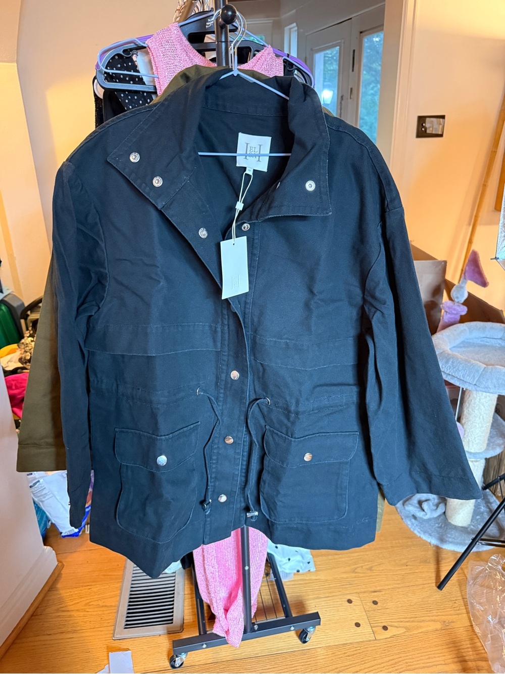 Classic Black Women's Utility Jacket